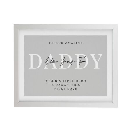 Personalised message framed prints