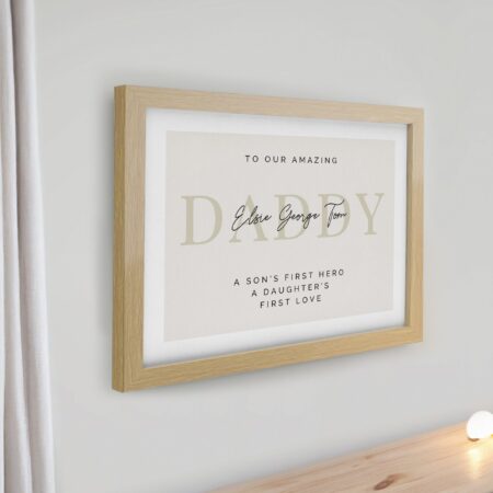 Personalised message framed prints