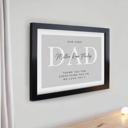 Personalised message framed prints