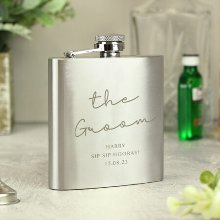 Personalised Any Message Hip Flask: 1 - Hip Flasks By Gift Moments