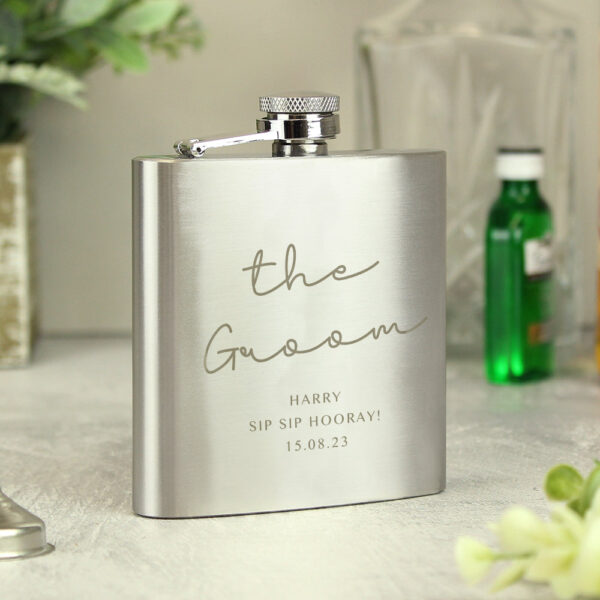 Personalised Any Message Hip Flask: 1 - Hip Flasks By Gift Moments