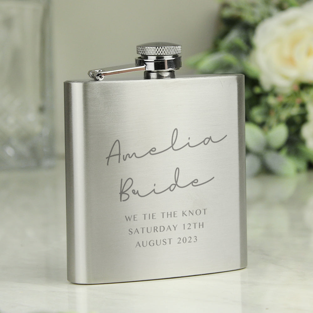 Personalised Any Message Hip Flask: 3 - Hip Flasks By Gift Moments