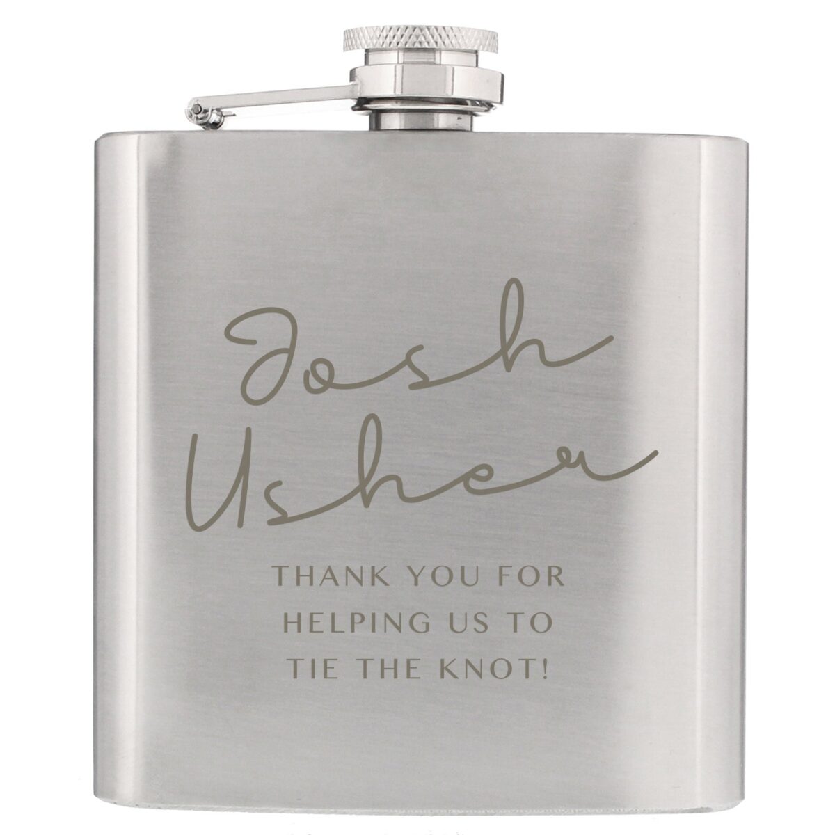 Personalised Any Message Hip Flask: 5 - Hip Flasks By Gift Moments