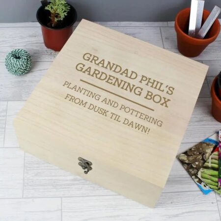 Personalised Any Message Large Wooden Keepsake Box: 1 - Keepsake Boxes By Gift Moments