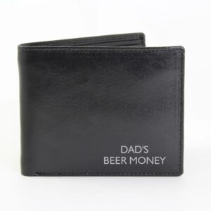 Personalised Message Leather Wallet: 3 - Wallets & Money Clips By Gift Moments