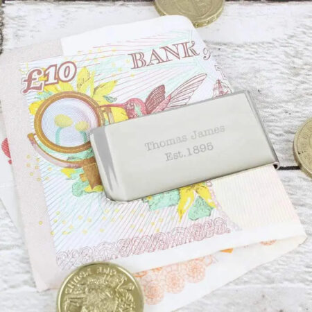 Personalised Any Message Money Clip: 2 - Wallets & Money Clips By Gift Moments