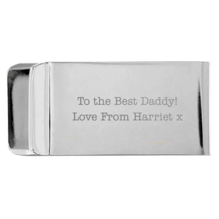 Personalised Any Message Money Clip: 5 - Wallets & Money Clips By Gift Moments
