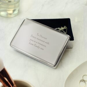 Personalised Any Message Rectangular Jewellery Box: 3 - Jewellery Boxes By Gift Moments