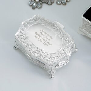 Personalised Any Message Small Antique Trinket Box: 2 - Trinket Boxes By Gift Moments