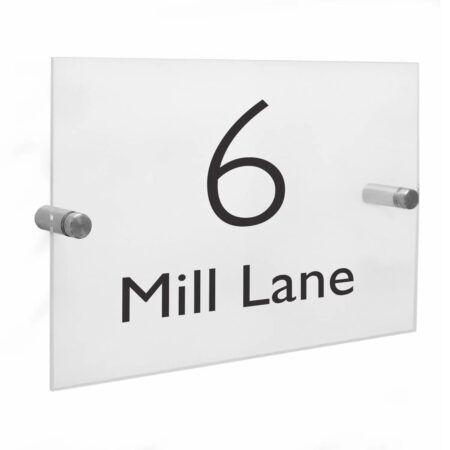 Personalised Modern Acrylic House Sign: 3 - House Signs By Gift Moments