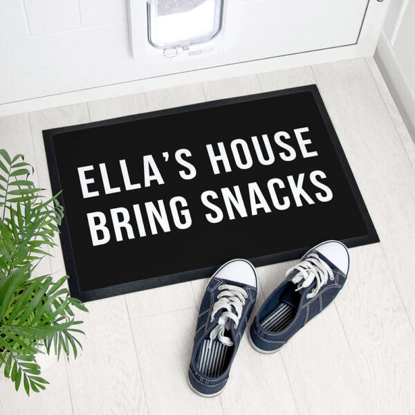 Personalised Monochrome Indoor Doormat: 1 - Doormats By Gift Moments