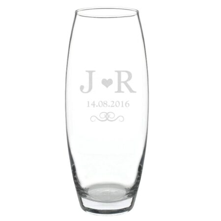 Personalised monogram bullet vase