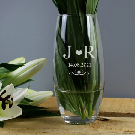 Personalised monogram bullet vase