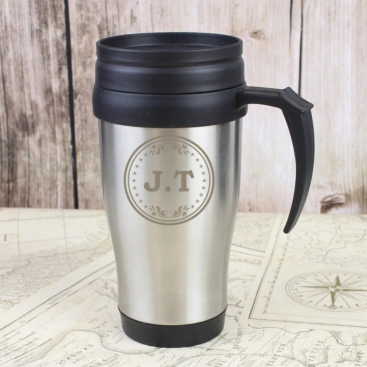 Personalised Monogram Travel Mug: 1 - Travel Mugs By Gift Moments