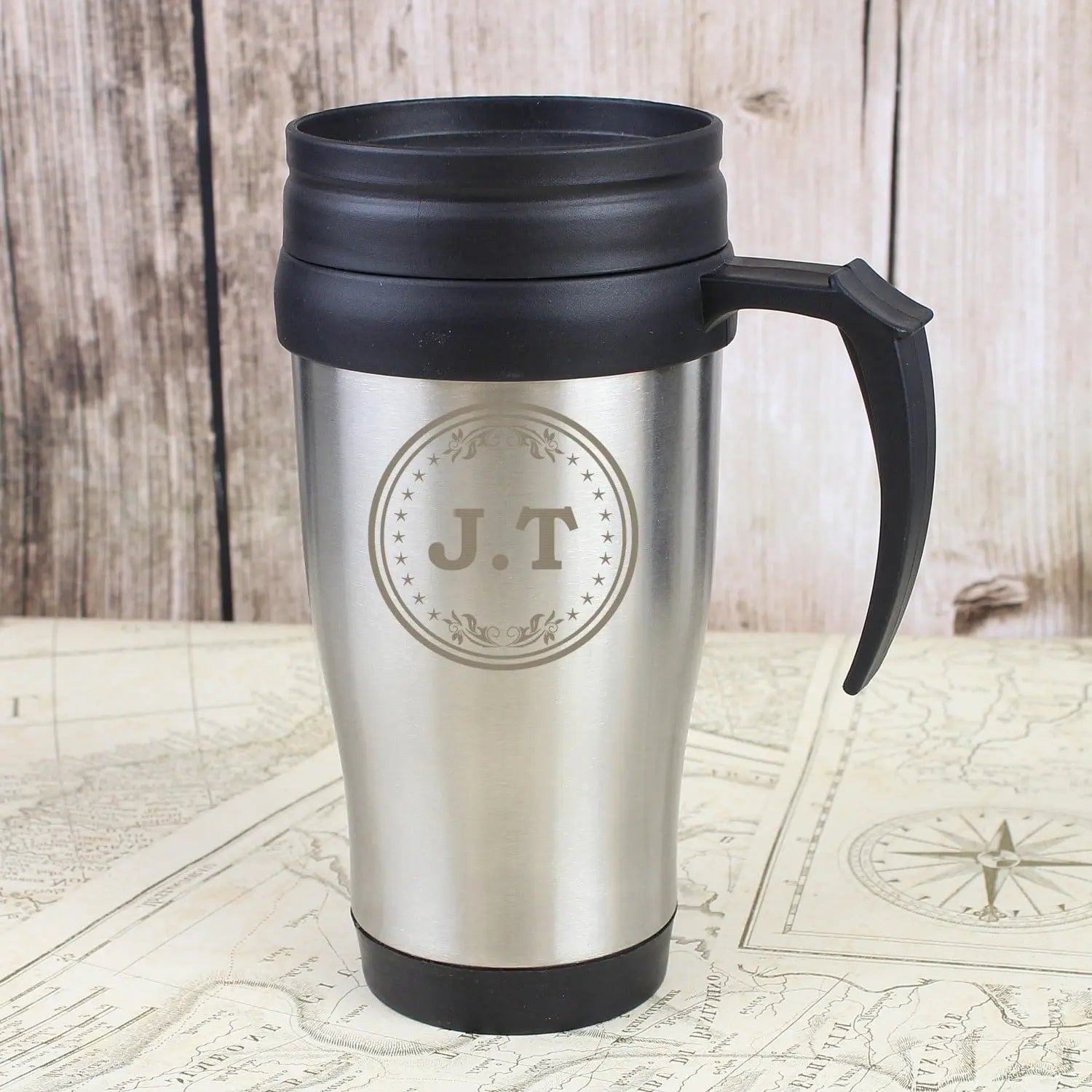 Personalised Monogram Travel Mug: 1 - Travel Mugs By Gift Moments