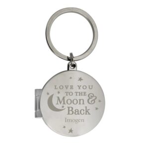 Personalised To the Moon and Back...Photo Keyring: 6 - Keyrings By Gift Moments