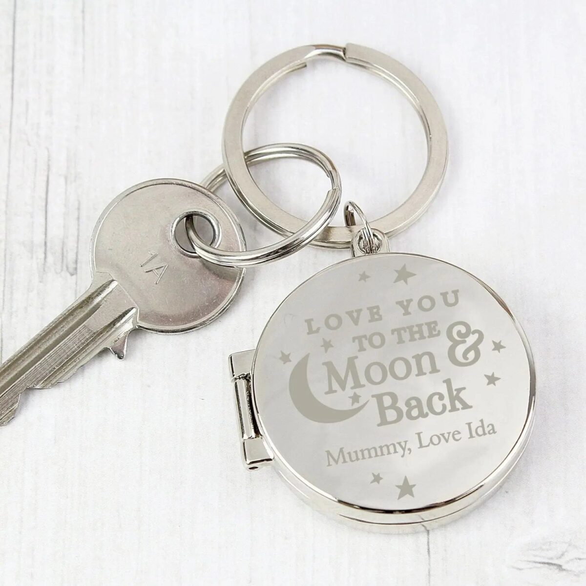Personalised To the Moon and Back...Photo Keyring: 2 - Keyrings By Gift Moments
