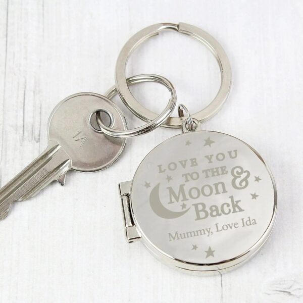 Personalised To the Moon and Back...Photo Keyring: 2 - Keyrings By Gift Moments