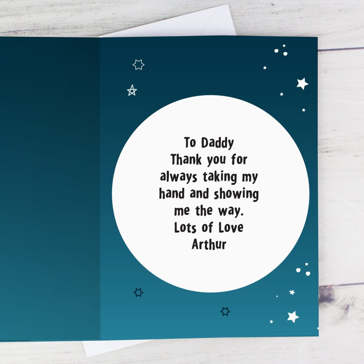 Personalised Moon & Back Photo Upload Card: 4 - Greeting Cards By Gift Moments