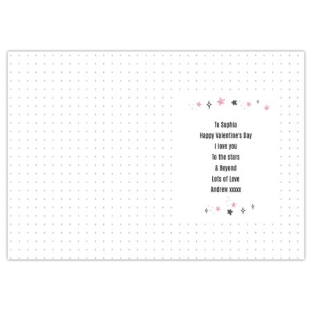 Personalised To The Moon & Back Pink Card: 3 - Greeting Cards By Gift Moments