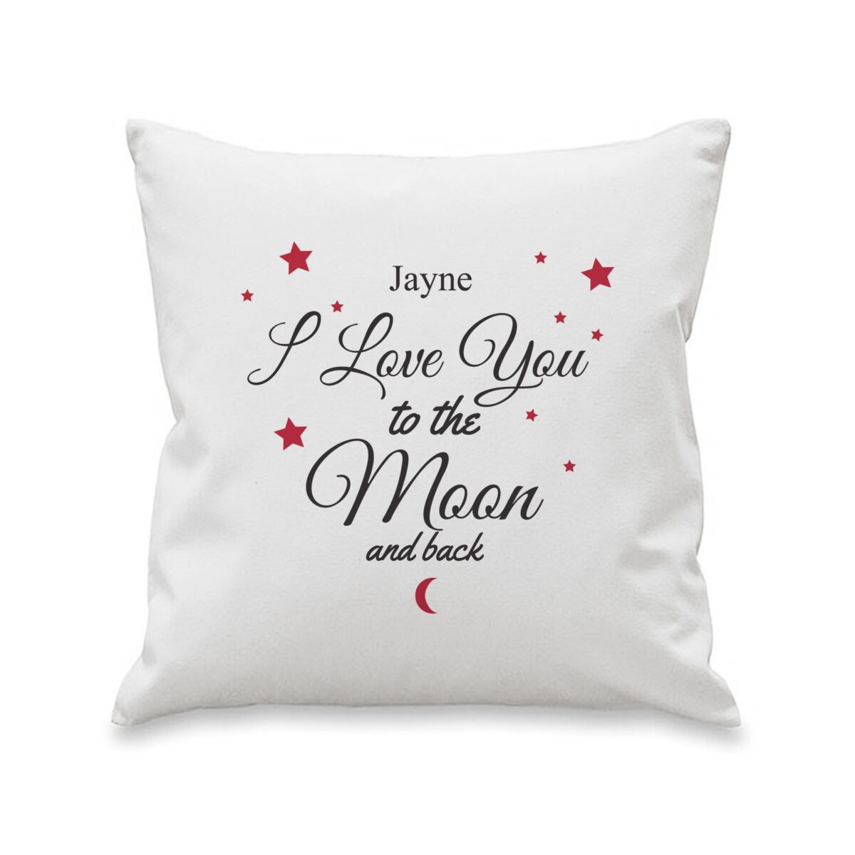 Personalised To The Moon & Back White Cushion: 5 - Cushions By Gift Moments
