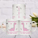 Personalised More Awesome Pink Dinosaur Mug: 1 - Mugs By Gift Moments