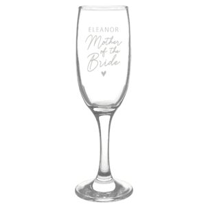 Personalised Mother of the Bride Flute Glass: 4 - Champagne Flutes By Gift Moments