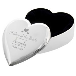 Personalised Mother of the Bride Heart Trinket Box: 5 - Trinket Boxes By Gift Moments