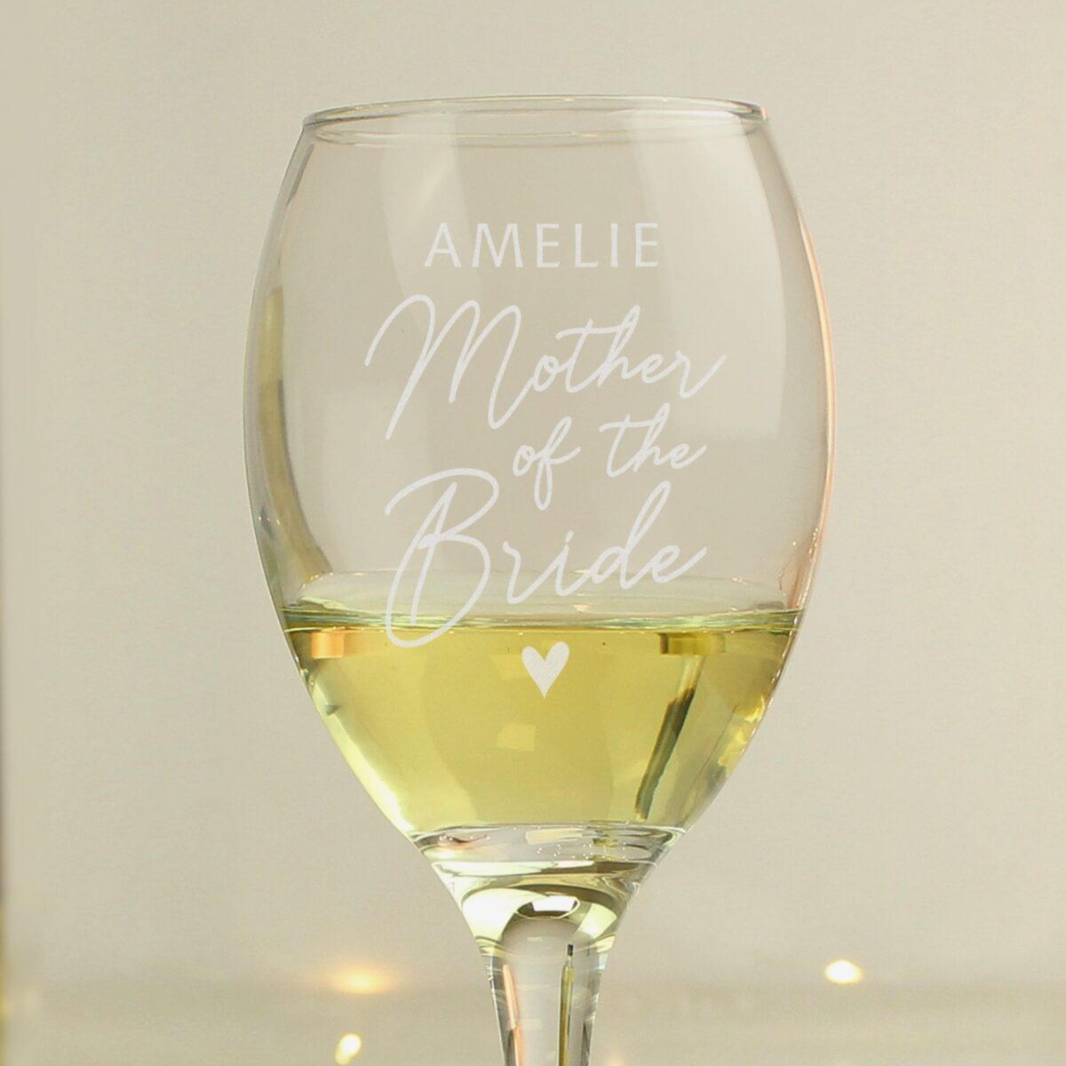Personalised Mother of the Bride Wine Glass: 4 - Wine Glasses By Gift Moments
