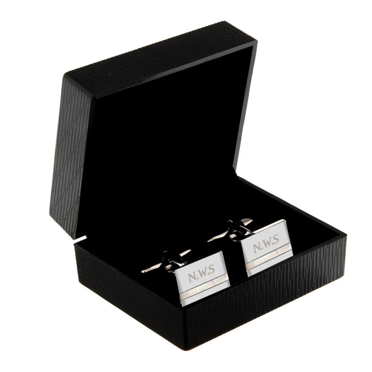 Personalised Mother of Pearl Cufflinks: 3 - Cufflinks & Tie Slides By Gift Moments