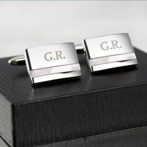 Personalised Mother of Pearl Cufflinks: 1 - Cufflinks & Tie Slides By Gift Moments