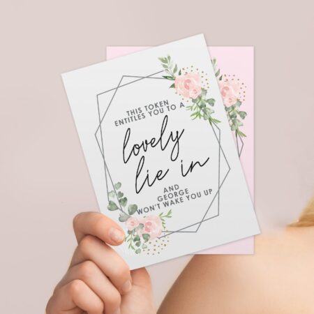Personalised mothers day voucher cards