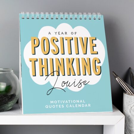 Personalised motivational quotes desk calendar
