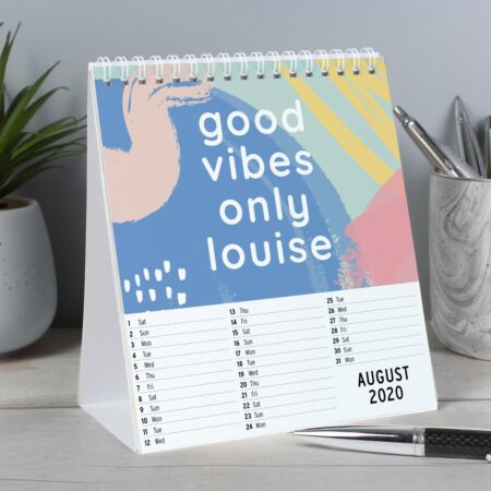 Personalised motivational quotes desk calendar