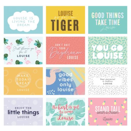 Personalised motivational quotes desk calendar