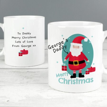 Personalised mr claus christmas mug