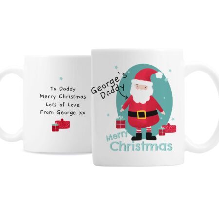 Personalised mr claus christmas mug
