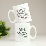 Personalised Mr & Mrs Couples Mug Set: 1 - Mugs By Gift Moments