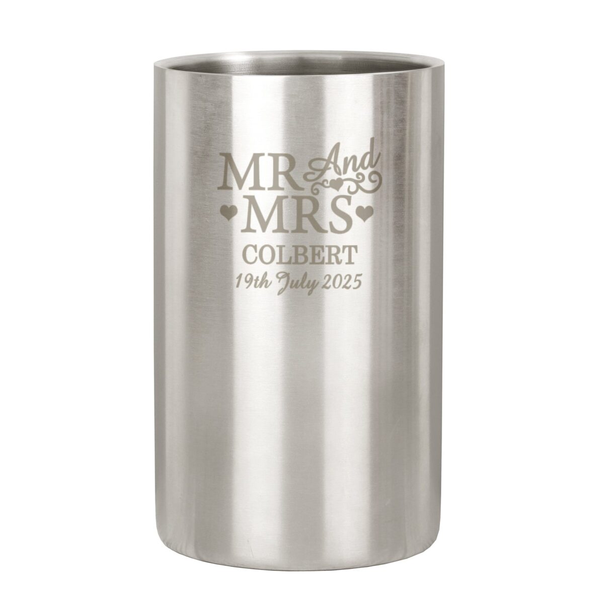 Personalised Mr & Mrs Wine Cooler: 3 - Barware By Gift Moments