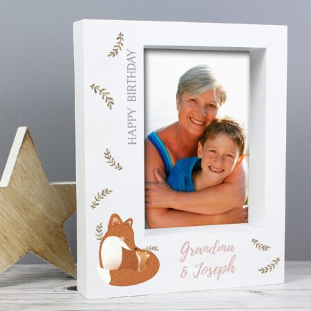 Personalised Mummy and Me Fox 5x7 Box Photo Frame: 4 - Photo Frames By Gift Moments