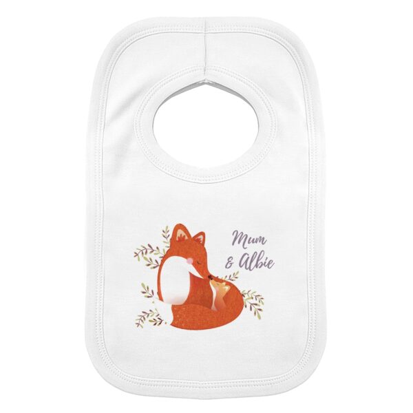 Personalised Mummy and Me Fox Bib: 2 - Baby Clothing By Gift Moments
