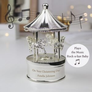 Personalised Musical Carousel Ornament: 5 - Ornaments By Gift Moments