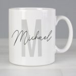 Personalised Name & Initial Mug: 1 - Mugs By Gift Moments