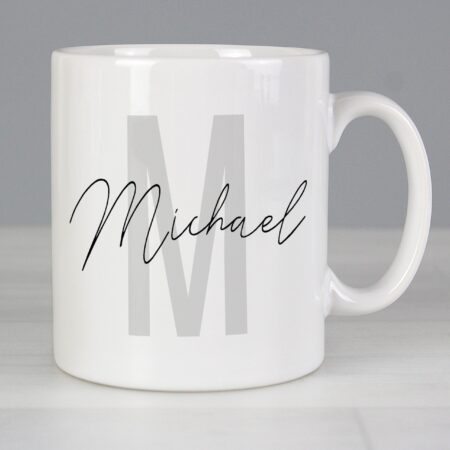Personalised Name & Initial Mug: 1 - Mugs By Gift Moments