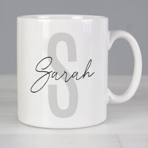 Personalised Name & Initial Mug: 3 - Mugs By Gift Moments