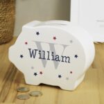 Personalised Name & Initial Piggy Bank: 1 - Money Boxes By Gift Moments