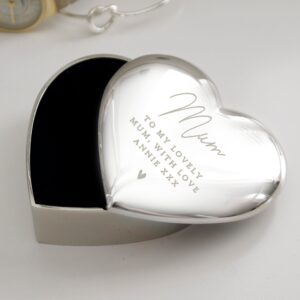 Personalised Name and Message Heart Trinket Box: 2 - Trinket Boxes By Gift Moments