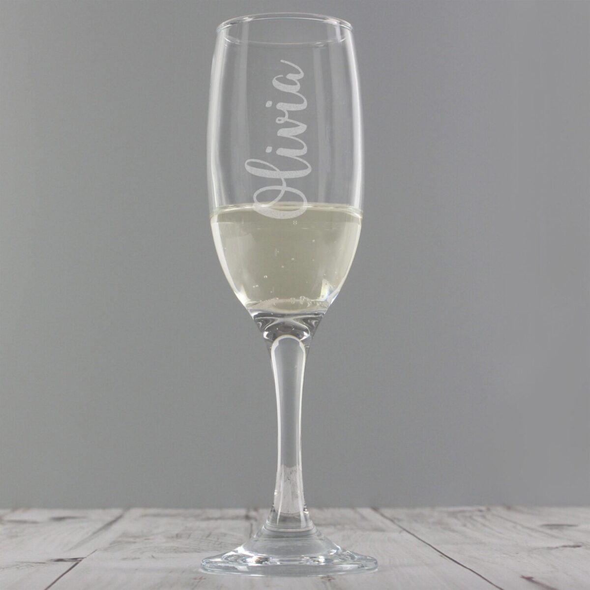 Personalised Name Only Engraved Flute: 3 - Champagne Flutes By Gift Moments