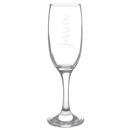 Personalised Name Only Engraved Flute: 2 - Champagne Flutes By Gift Moments