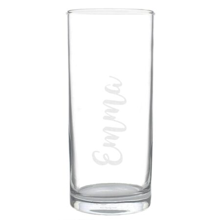 Personalised Name Only Engraved Hi Ball Glass: 3 - Highball Glasses By Gift Moments